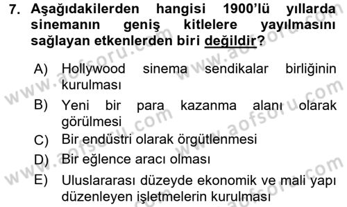 Görsel Kültür Dersi 2015 - 2016 Yılı (Final) Dönem Sonu Sınav Soruları 7. Soru