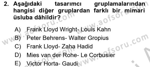 Görsel Kültür Dersi 2016 - 2017 Yılı 3 Ders Sınav Soruları 2. Soru