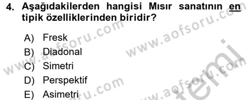 Görsel Kültür Dersi 2016 - 2017 Yılı 3 Ders Sınav Soruları 4. Soru