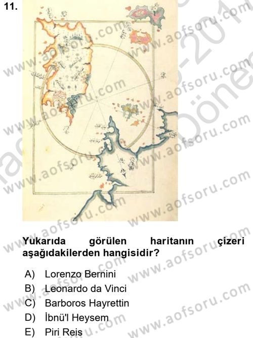 Görsel Kültür Dersi 2016 - 2017 Yılı (Final) Dönem Sonu Sınav Soruları 11. Soru