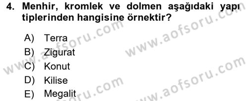 Görsel Kültür Dersi 2017 - 2018 Yılı (Vize) Ara Sınav Soruları 4. Soru