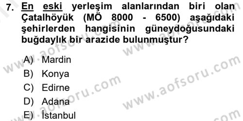 Görsel Kültür Dersi 2017 - 2018 Yılı (Vize) Ara Sınav Soruları 7. Soru