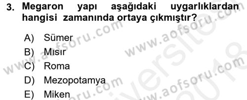 Görsel Kültür Dersi 2017 - 2018 Yılı (Final) Dönem Sonu Sınav Soruları 3. Soru