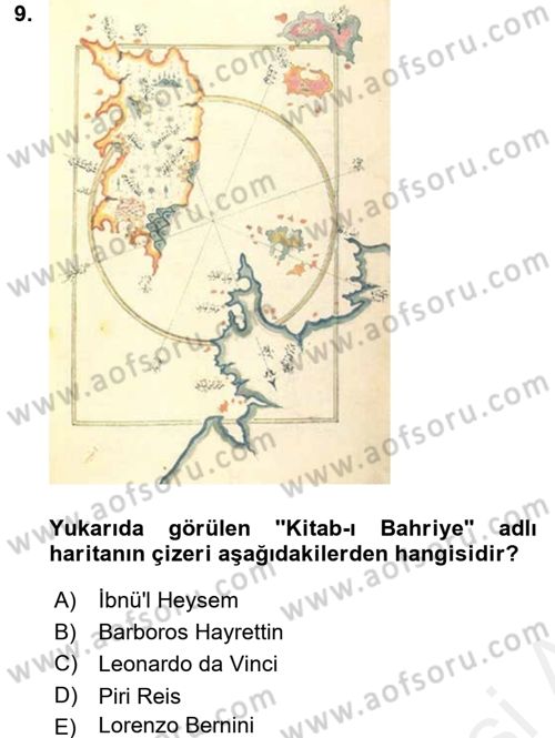 Görsel Kültür Dersi 2017 - 2018 Yılı (Final) Dönem Sonu Sınav Soruları 9. Soru