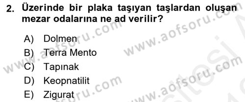 Görsel Kültür Dersi 2018 - 2019 Yılı (Vize) Ara Sınavı 2. Soru