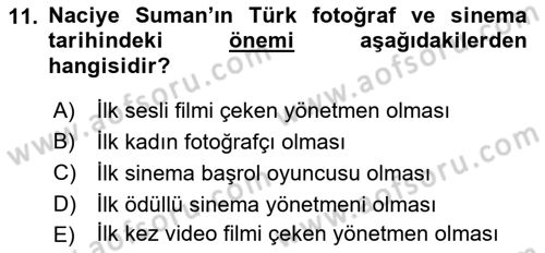 Görsel Kültür Dersi 2021 - 2022 Yılı (Final) Dönem Sonu Sınav Soruları 11. Soru