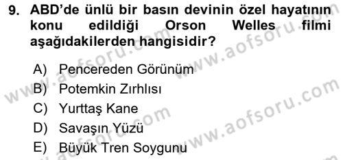 Görsel Kültür Dersi 2022 - 2023 Yılı Yaz Okulu Sınav Soruları 9. Soru