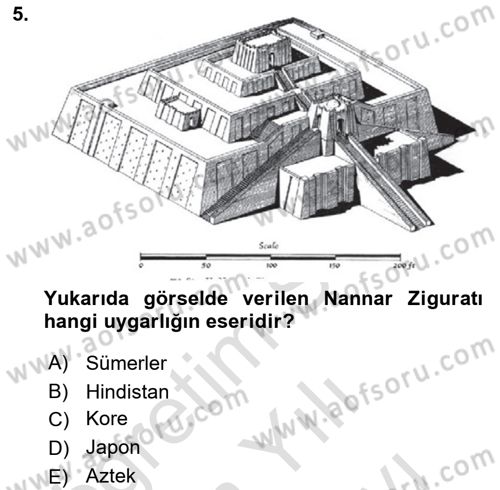 Görsel Kültür Dersi 2023 - 2024 Yılı (Vize) Ara Sınav Soruları 5. Soru