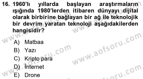 Görsel Kültür Dersi 2023 - 2024 Yılı (Final) Dönem Sonu Sınav Soruları 16. Soru