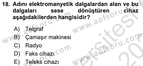 Görsel Kültür Dersi 2023 - 2024 Yılı (Final) Dönem Sonu Sınav Soruları 18. Soru