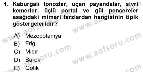 Görsel Kültür Dersi 2023 - 2024 Yılı Yaz Okulu Sınav Soruları 1. Soru