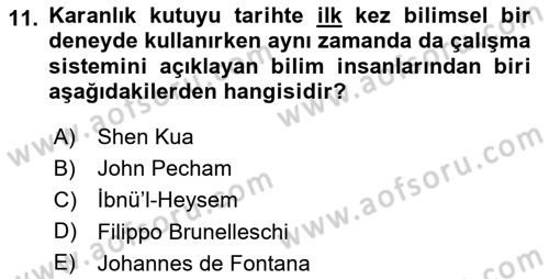 Görsel Kültür Dersi 2023 - 2024 Yılı Yaz Okulu Sınav Soruları 11. Soru
