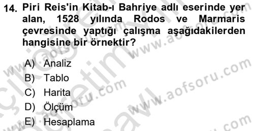 Görsel Kültür Dersi 2023 - 2024 Yılı Yaz Okulu Sınav Soruları 14. Soru