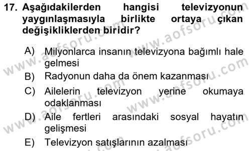 Görsel Kültür Dersi 2023 - 2024 Yılı Yaz Okulu Sınav Soruları 17. Soru