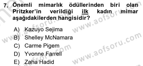 Görsel Kültür Dersi 2024 - 2025 Yılı (Vize) Ara Sınav Soruları 7. Soru