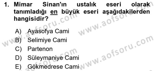 Görsel Kültür Dersi 2024 - 2025 Yılı (Final) Dönem Sonu Sınav Soruları 1. Soru