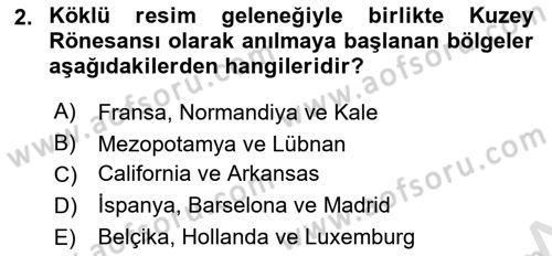 Görsel Kültür Dersi 2024 - 2025 Yılı (Final) Dönem Sonu Sınav Soruları 2. Soru