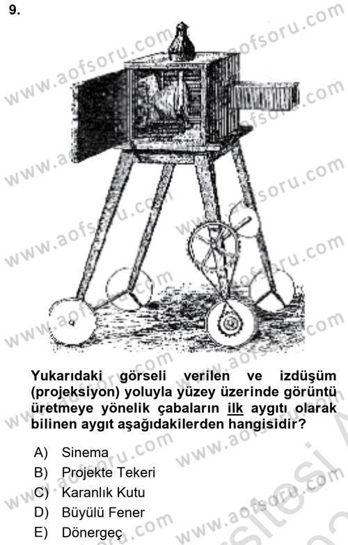 Görsel Kültür Dersi 2024 - 2025 Yılı (Final) Dönem Sonu Sınav Soruları 9. Soru