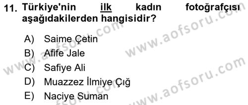 Görsel Kültür Dersi 2024 - 2025 Yılı Yaz Okulu Sınav Soruları 11. Soru