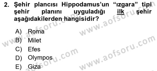 Görsel Kültür Dersi 2024 - 2025 Yılı Yaz Okulu Sınav Soruları 2. Soru