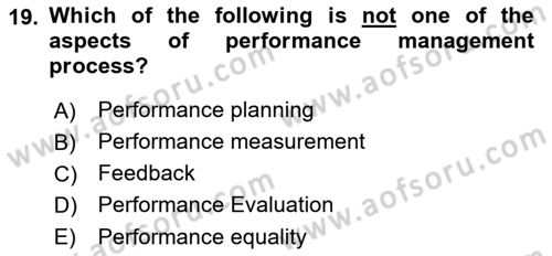 Introduction To Public Administration Dersi 2022 - 2023 Yılı Yaz Okulu Sınav Soruları 19. Soru