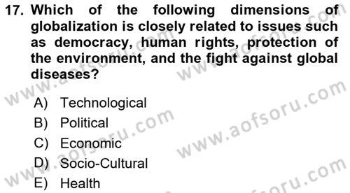 Introduction To Public Administration Dersi 2023 - 2024 Yılı (Final) Dönem Sonu Sınav Soruları 17. Soru