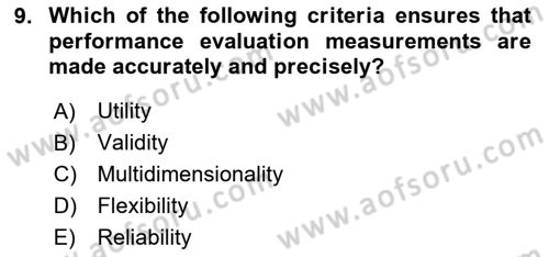 Introduction To Public Administration Dersi 2023 - 2024 Yılı (Final) Dönem Sonu Sınav Soruları 9. Soru
