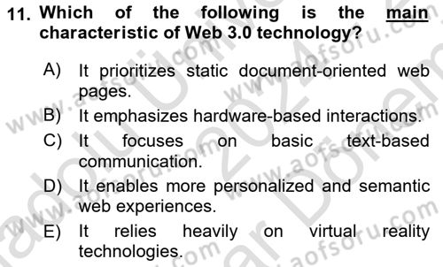 Introduction To Public Administration Dersi 2024 - 2025 Yılı (Final) Dönem Sonu Sınav Soruları 11. Soru