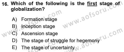 Introduction To Public Administration Dersi 2024 - 2025 Yılı (Final) Dönem Sonu Sınav Soruları 16. Soru