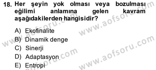 Yönetim Bilimi 1 Dersi 2013 - 2014 Yılı (Final) Dönem Sonu Sınav Soruları 18. Soru