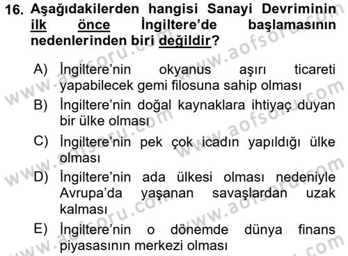 Yönetim Bilimi 1 Dersi 2017 - 2018 Yılı 3 Ders Sınav Soruları 16. Soru