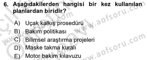 Yönetim Bilimi 1 Dersi 2020 - 2021 Yılı Yaz Okulu Sınav Soruları 6. Soru