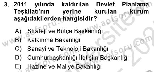 Yönetim Bilimi 1 Dersi 2024 - 2025 Yılı (Vize) Ara Sınav Soruları 3. Soru