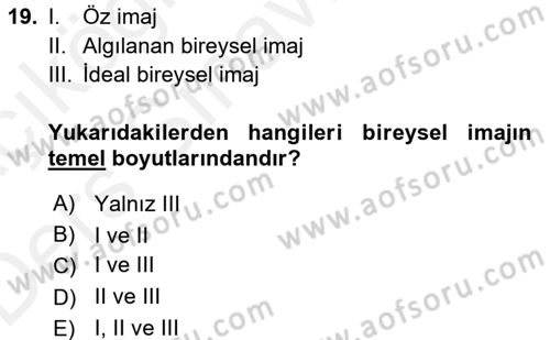 Yönetim Bilimi 2 Dersi 2017 - 2018 Yılı 3 Ders Sınav Soruları 19. Soru