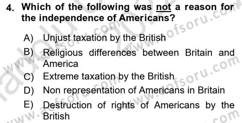 Constitutional Law Dersi 2022 - 2023 Yılı (Vize) Ara Sınav Soruları 4. Soru