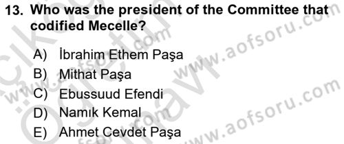 Constitutional Law Dersi 2023 - 2024 Yılı Yaz Okulu Sınav Soruları 13. Soru