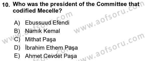 Constitutional Law Dersi 2024 - 2025 Yılı Yaz Okulu Sınav Soruları 10. Soru