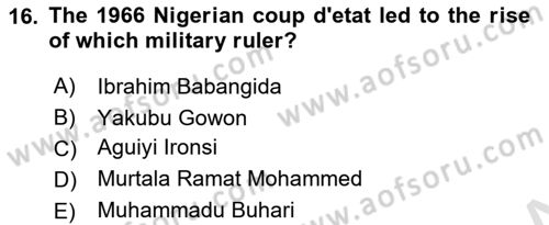 Comparative Political systems Dersi 2022 - 2023 Yılı Yaz Okulu Sınav Soruları 16. Soru