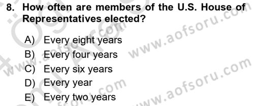 Comparative Political systems Dersi 2023 - 2024 Yılı (Vize) Ara Sınav Soruları 8. Soru
