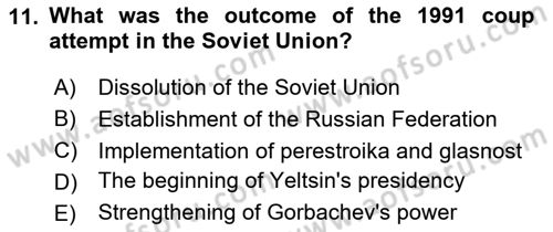 Comparative Political systems Dersi 2023 - 2024 Yılı (Final) Dönem Sonu Sınav Soruları 11. Soru