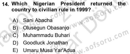 Comparative Political systems Dersi 2023 - 2024 Yılı (Final) Dönem Sonu Sınav Soruları 14. Soru