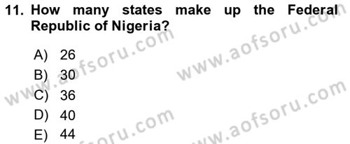 Comparative Political systems Dersi 2023 - 2024 Yılı Yaz Okulu Sınav Soruları 11. Soru