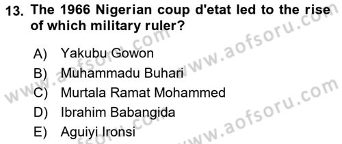 Comparative Political systems Dersi 2023 - 2024 Yılı Yaz Okulu Sınav Soruları 13. Soru
