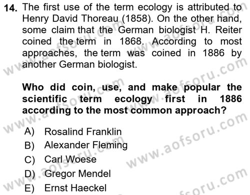 Urban and Enviromental Policy Dersi 2022 - 2023 Yılı Yaz Okulu Sınav Soruları 14. Soru