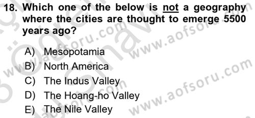 Urban and Enviromental Policy Dersi 2022 - 2023 Yılı Yaz Okulu Sınav Soruları 18. Soru