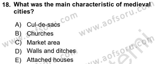 Urban and Enviromental Policy Dersi 2023 - 2024 Yılı Yaz Okulu Sınav Soruları 18. Soru