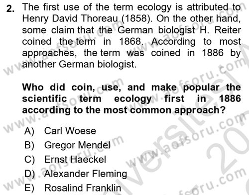 Urban and Enviromental Policy Dersi 2023 - 2024 Yılı Yaz Okulu Sınav Soruları 2. Soru