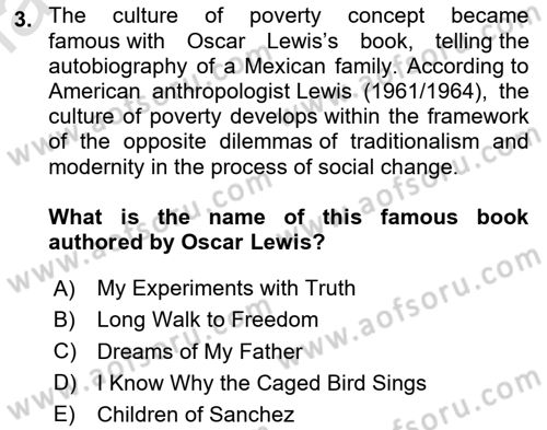 Urban and Enviromental Policy Dersi 2023 - 2024 Yılı Yaz Okulu Sınav Soruları 3. Soru