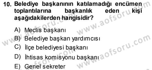 Kentleşme ve Konut Politikaları Dersi 2013 - 2014 Yılı (Final) Dönem Sonu Sınav Soruları 10. Soru