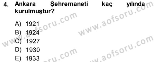 Kentleşme ve Konut Politikaları Dersi 2013 - 2014 Yılı (Final) Dönem Sonu Sınav Soruları 4. Soru